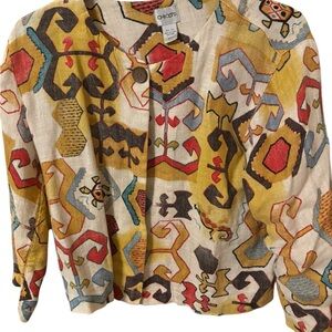 Chico's Vibrant Abstract Blazer